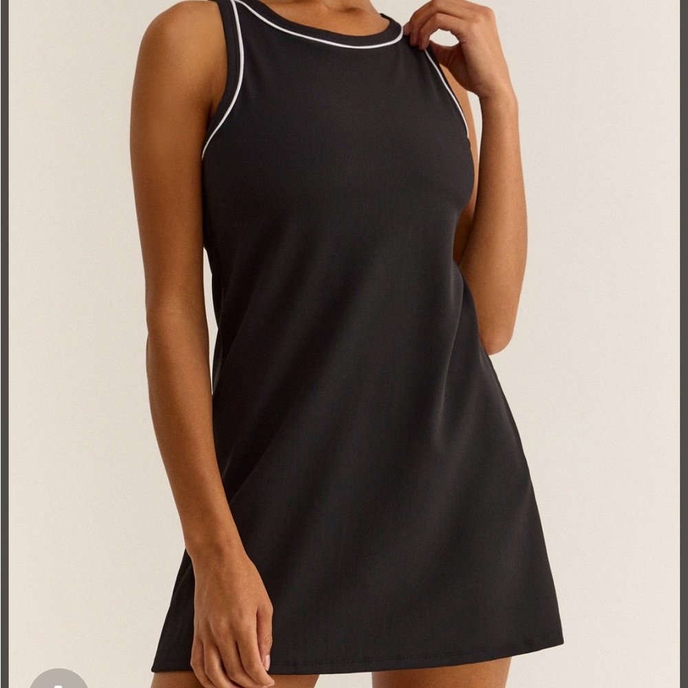 Z Supply “Good Sport” Active Black Mini Dress